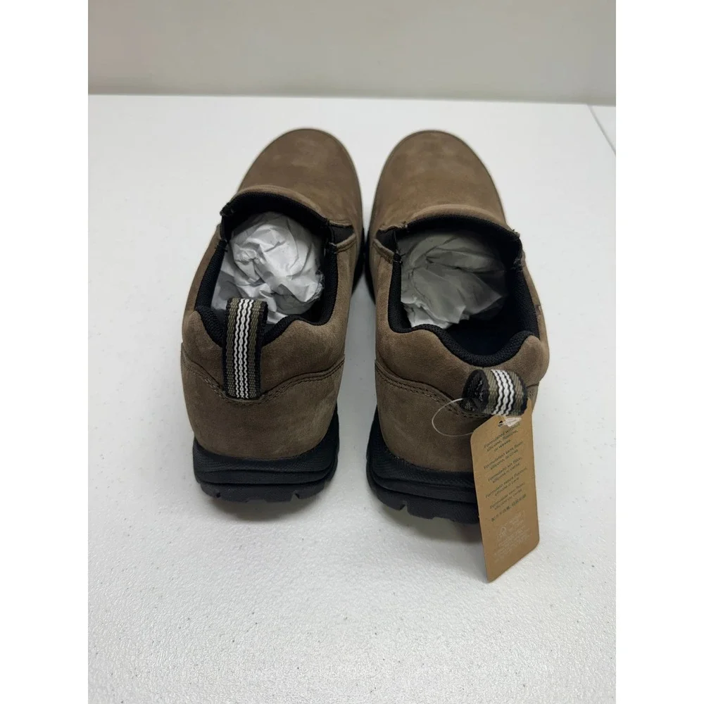 Duluth Trading Co Wild Boar Pig Suede Mocs Mens 11.5W Gunsmoke Slip On Leather